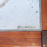 SALLINGBOE Rosewood & Tile Side Table