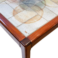 SALLINGBOE Rosewood & Tile Side Table