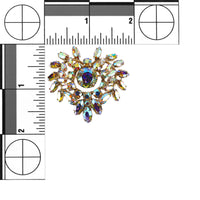 SHERMAN Brooch - Aurora Borealis Heart