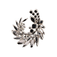 SHERMAN Brooch - Clear Rhinestone Spray