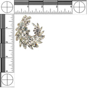 SHERMAN Brooch - Clear Rhinestone Spray