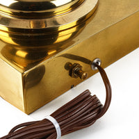 STIFFEL Brass Column Table Lamps - Set of 2