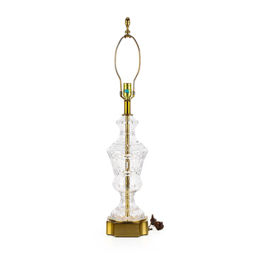 STIFFEL Crystal & Brass Table Lamp