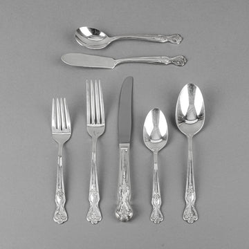 ROGERS & BRO. Magnolia Silver Plate Flatware 12 Place Settings w/Extras