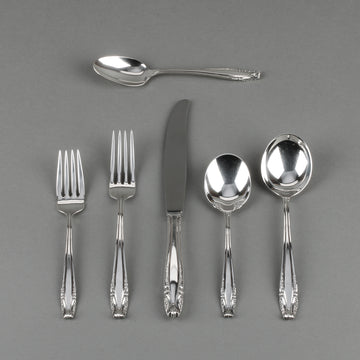 WALLACE STERLING Stradivari Sterling Silver Luncheon Flatware - 12 Place Settings +