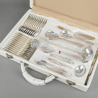PICARD & WIELPUETZ Novara Gold Stainless Steel Flatware 12 Place Settings Plus Extras