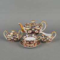 ROYAL CROWN DERBY Traditional Imari 2451 Tea Set 15 Pieces