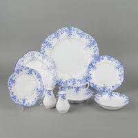 SHELLEY Dainty Blue 51 Pieces