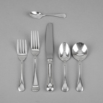 BIRKS Old English Sterling Luncheon Flatware 6 Place Settings & Extras