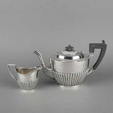 P.W.ELLIS & CO Sterling Teapot & Creamer 2pcs