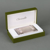 CHRISTOFLE Sterling Silver Ribbed Card Holder