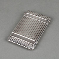 CHRISTOFLE Sterling Silver Ribbed Card Holder