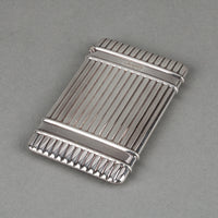 CHRISTOFLE Sterling Silver Ribbed Card Holder