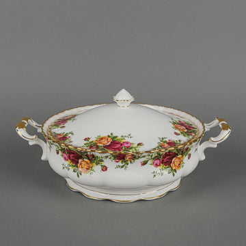 ROYAL ALBERT Old Country Roses Covered Serving Bowl