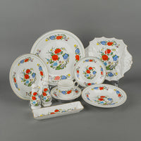 AYNSLEY Famille Rose 9 Place Settings Plus Extras
