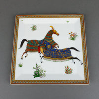HERMÈS Cheval D'Orient Square Plate