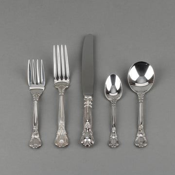 BIRKS Chantilly Sterling Silver Luncheon Flatware - 12 Place Settings