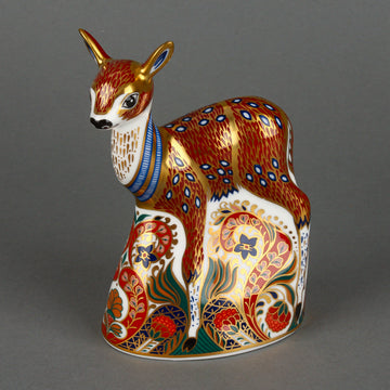 ROYAL CROWN DERBY Fawn Paperweight