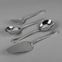 RETRONEU Hampton Shell Stainless Steel Flatware 9 Place Settings Plus Extras