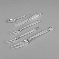 GEORG JENSEN Acanthus Sterling Flatware 70 Pieces