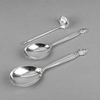 GEORG JENSEN Acanthus Sterling Flatware 70 Pieces
