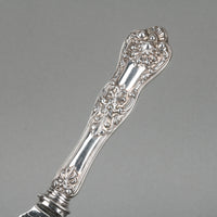 BIRKS Queens Sterling Silver Handle Silverplate Cake Knife