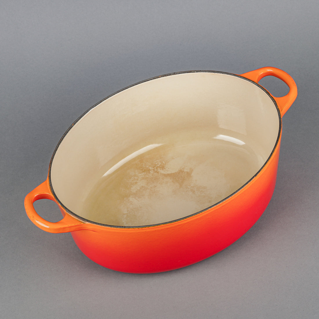LE CREUSET Enamelled Cast Iron Oval Covered Dutch Oven - Flame