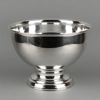 POTTERY BARN Silverplate Footed Punch Bowl