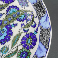 LALEZAR Iznik Quartz Pottery Pomegranate Plate
