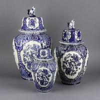 BOCH Delfts Ginger Jars - Set of 3