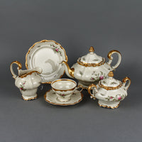 ROSENTHAL Pompadour Rose Ivory Tea Set