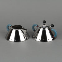 ALESSI Graves Stainless Steel Cream & Covered Sugar with Spoon