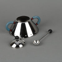 ALESSI Graves Stainless Steel Cream & Covered Sugar with Spoon
