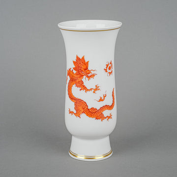 MEISSEN Ming Dragon Red Vase
