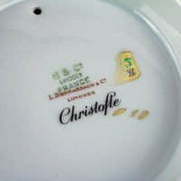 L. BERNARDAUD Christofle Hand-Painted Bird Lidded Porcelain Ice Bucket