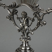 C.R. CARLSTROM Silverplate Fruit Knife Stand & A.G DUFVA Silverplate Knives
