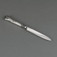 C.R. CARLSTROM Silverplate Fruit Knife Stand & A.G DUFVA Silverplate Knives