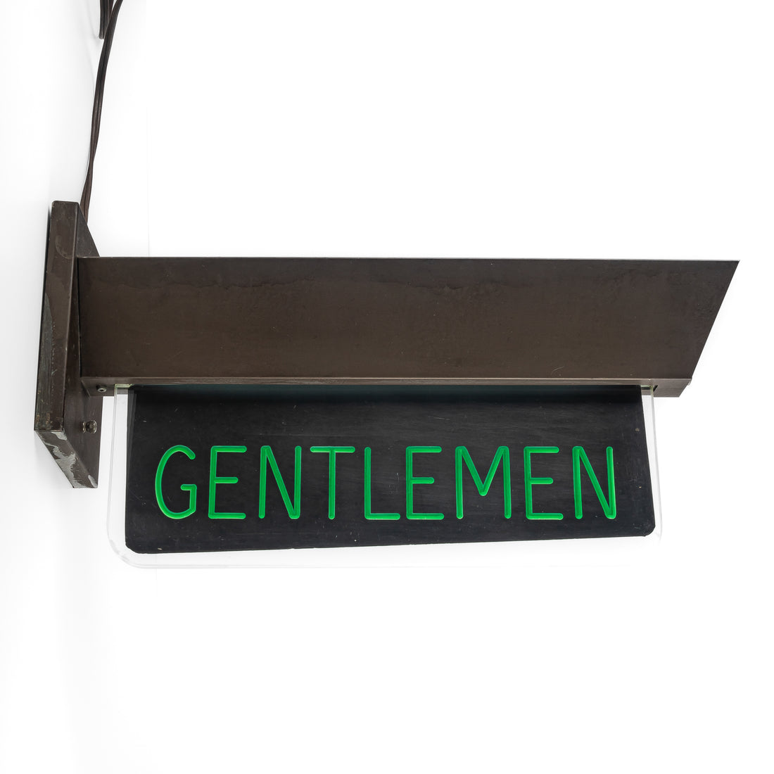 Vintage Illuminated Gentleman's Restroom Sign