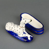 FITZ & FLOYD Staffordshire Style Dalmatian Dog Trinket Box