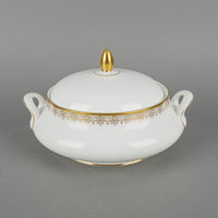 RD Gold Lace Round Covered Serving Dish
