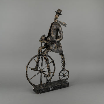 Paco Valle (Spanish 1967)            Man On Penny Farthing