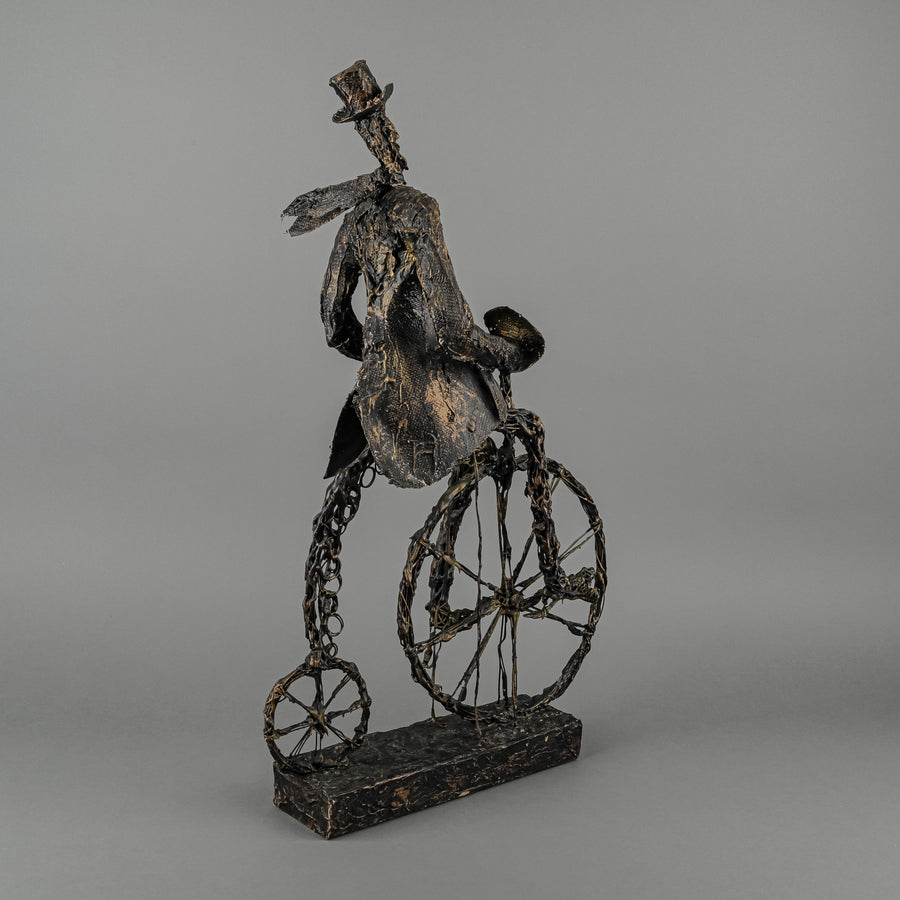 Paco Valle (Spanish 1967)            Man On Penny Farthing
