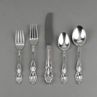 1881 ROGERS Baroque Rose Silverplate Flatware - 12 Place Settings +