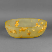 MARTHA STURDY Oval Resin Gold Foil Bowl