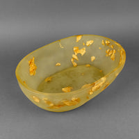 MARTHA STURDY Oval Resin Gold Foil Bowl