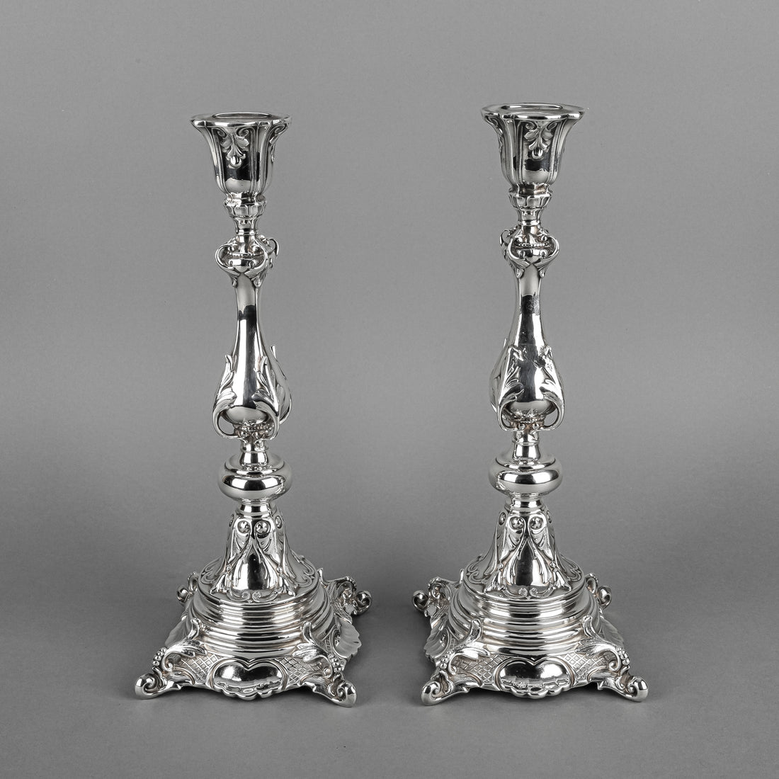NORBLIN & CO. Silverplate Candlesticks - Set of 2