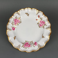 ROYAL CROWN DERBY Royal Pinxton Roses Ruffle Dinner Plates - Set of 2