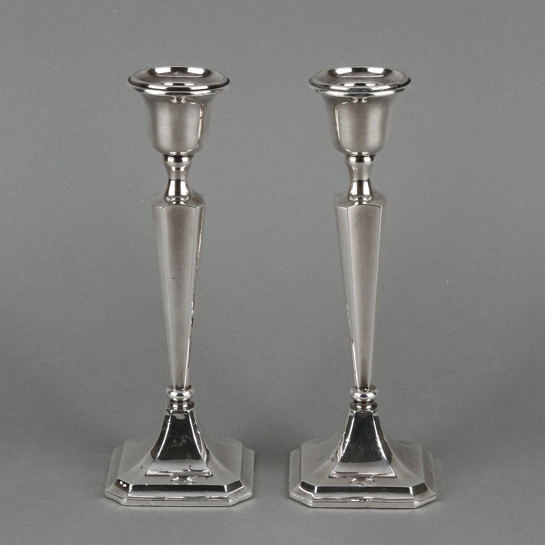 MILLER BROS. Sterling Silver Candlesticks - Set of 2