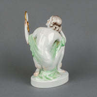 HEREND Kneeling Nude with Mirror #5724 Figurine