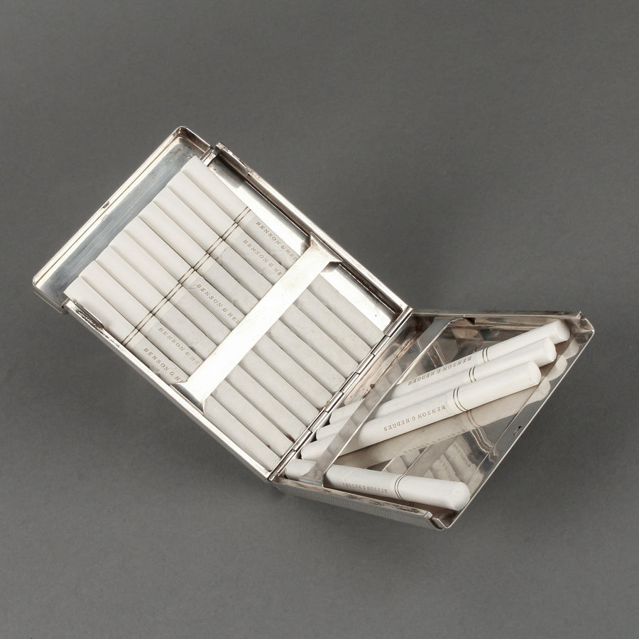 DUNHILL Sterling Silver Textured Cigarette Case